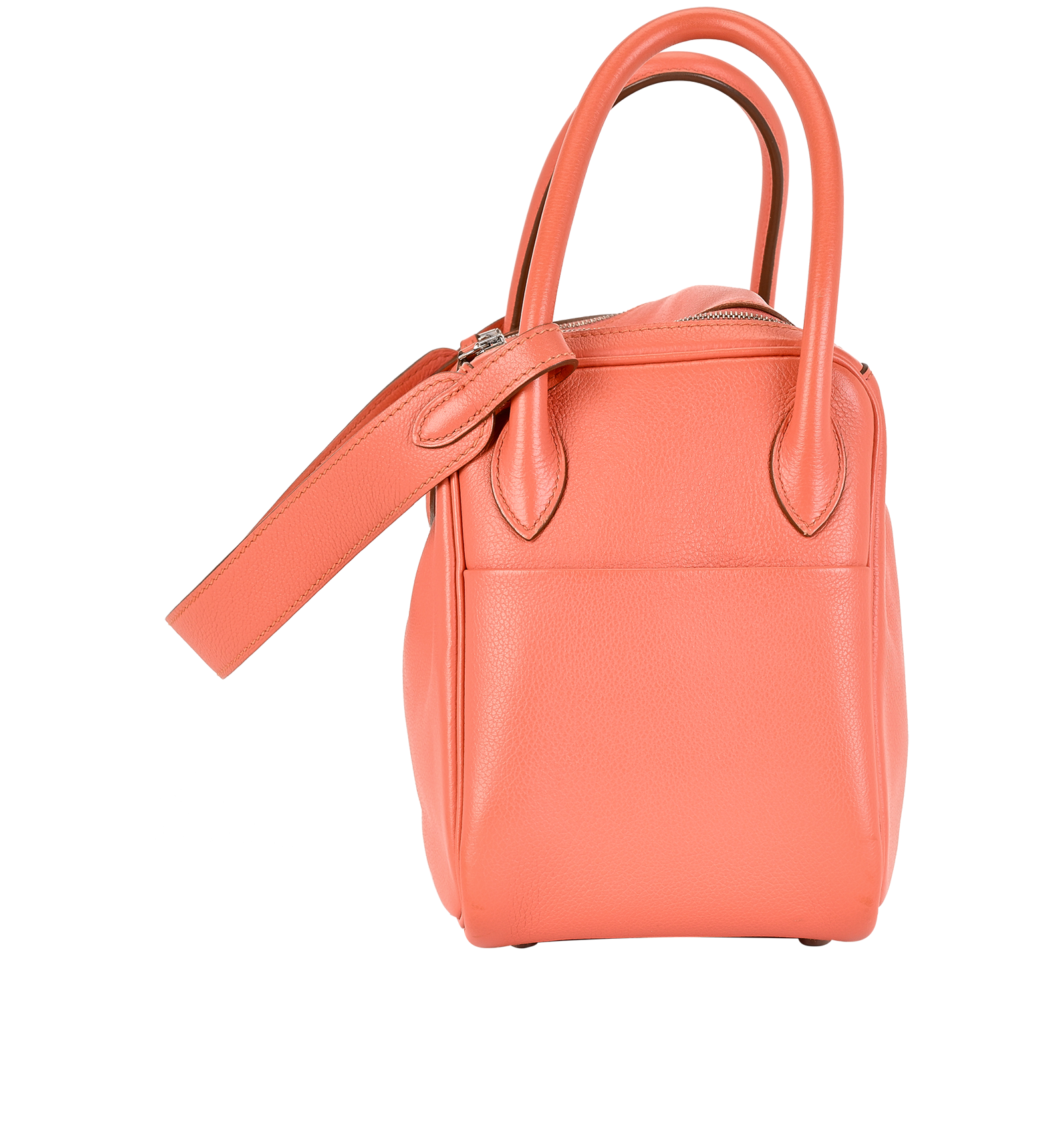 Lindy 26 In Evercolor Crevette, &pound;3,100, Handbags, Pink, Leather, Bottom view